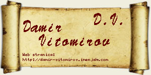 Damir Vitomirov vizit kartica